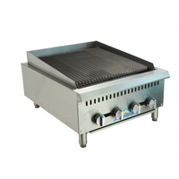 Comstock-Castle 24-Inch Countertop Radiant Gas Char-Broiler, 4-Burner, 80,000 BTU