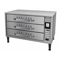 Hatco HDW-1.5R2 Freestanding 3-Drawer Stainless Steel Split Drawer Warmer