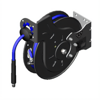 T&S Brass Open Retractable Hose Reel System, 3/8-Inch x 35-Foot Hose, Epoxy Coated Steel