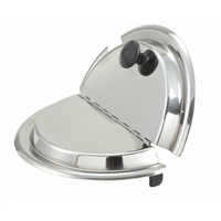 Hinged Notched/Slotted Stainless Steel Inset Cover for 7 Qt Inset