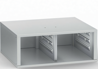 RATIONAL Open-Front Storage Cabinet for iVario L Base, 2 Compartments, Stainless Steel