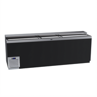 Krowne 96-Inch Slide Top Bottle Cooler with Black Vinyl Exterior, 37-Case Capacity