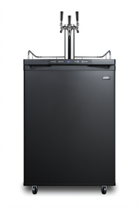 Summit Commercial 24-Inch Wide Triple Tap Beer Kegerator, 5.6 Cu. Ft., Freestanding