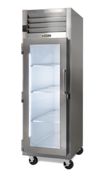 Traulsen Dealer's Choice G Series One-Section Self-Contained Reach-In Display Freezer with Left-Hinged Glass Door