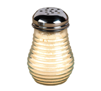 6 oz Clear Fluted Glass Beehive Shaker Base Only