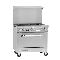 Southbend S-Series 36.5-Inch Commercial Gas Range with 6 Open Burners and Standard Oven