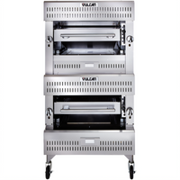 Vulcan V Series 36-Inch Heavy-Duty Double Deck Gas Upright Broiler with Ceramic Over Infrared Heat