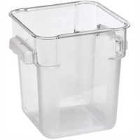 18-Quart Square Clear Polycarbonate Food Storage Container