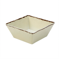 American Metalcraft Antique White Square Melamine Serving Bowl, 125 oz., 9-1/2 Inch x 4 Inch