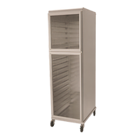NU-VU HCR18 Enclosed Full-Height Non-Insulated Bread Cabinet Pan Rack, 18 Full-Size Pan Capacity