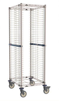 Metro Mobile Wire End-Load Bun Pan Rack, 40-Pan Capacity, 23.25 x 28.75 x 69 Inches, Brite Zinc Finish