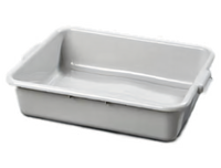 Comfort Curve 1-Compartment Gray Polyethylene Bus Box Skid, 20 x 15 x 5 Inches