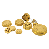 Omcan USA 11 mm Brass Maccheroni Rigati Pasta Machine Die #105