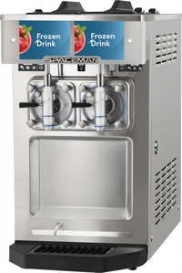 Spaceman USA 6455-CL Countertop Two-Flavor Gravity Feed Frozen Drink Machine, 115V