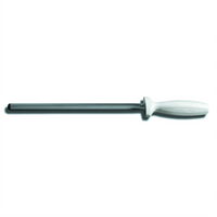 Dexter Russell Sani-Safe 10-Inch Diamond Sharpener with White Polypropylene Handle