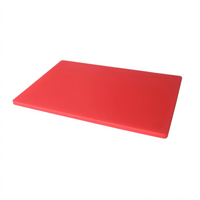Omcan USA Rigid Polyethylene Color-Coded Cutting Board, 18 x 24 x 1/2 Inch, Red
