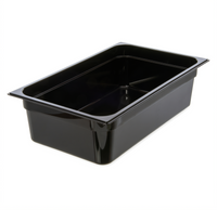 StorPlus Full-Size Black Polycarbonate Food Pan, 6 Inch Deep, 19.4 Qt