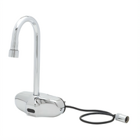 ChekPoint Wall-Mount Electronic Faucet, 4-Inch Centers, Less Gooseneck and Aerator