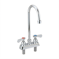 OptiFlow Heavy Duty Solid Body Deck Mount Manual Faucet with 3-Inch Gooseneck Spout