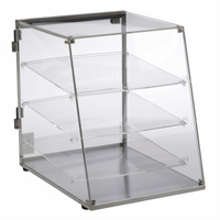 Antunes DC-14A Countertop Three-Tier Angled-Front Pastry Display Case with Acrylic Panels