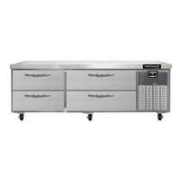Continental Refrigerator D72GN 72-Inch Four-Drawer Refrigerated Griddle Stand