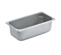 Vollrath S12064 1/3 Size Solid Steam Table Pan, 4-1/2 Quart, 4 Inch Deep, 300 Series Stainless Steel