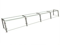 Hatco Flav-R-Shield™ EP22 Full-Service Pass-Over Sneeze Guard, 132-Inch W x 15-Inch D x 18-Inch H, 4-Bay