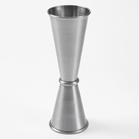 American Metalcraft Stainless Steel Double Jigger, 1-1/4 oz. x 2 oz., Satin Finish