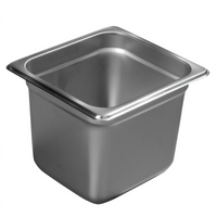 Carlisle DuraPan™ 1/6 Size Solid Steam Table Pan, 6 Inch Deep, 3.9 Qt, 24 Gauge Stainless Steel