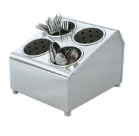 Vollrath Silv-A-Tainer Countertop 6-Cylinder Stainless Steel Cutlery Dispenser