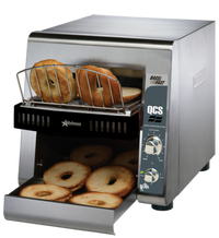 Holman QCS2-1200B Electric Bagel Conveyor Toaster, 1,200 Slices/Hour, 1-3/4-Inch Opening, 208-240V