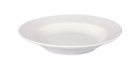 Crestware Semplice 9 Inch Pearl White Fully Vitrified Ceramic Round Coupe Soup/Pasta Plate