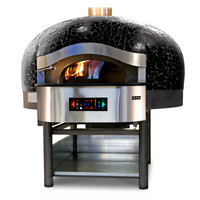 Morello Forni FGR130-CM Rotary Gas-Fired Pizza Oven with Mosaic Dome, 51-Inch Inside Cooking Diameter