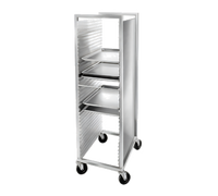 Semi-Enclosed Aluminum End-Load Bun Pan Rack with Casters, 38-Pan Capacity