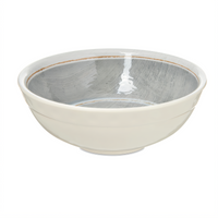 Grove 20 oz. Smoke Gray Melamine Soup Bowl, 6 Inch Round Rimmed