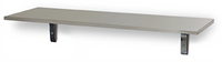 Eagle Group 36 Inch W x 10 Inch D Wall-Mounted Drop Shelf, 16/304 Stainless Steel with Wooden Core