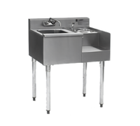 Eagle 1800 Series Underbar Ice Bin/Cocktail Station with 7-Circuit Cold Plate, Blender Recess, Right-Side Ice Bin, 36