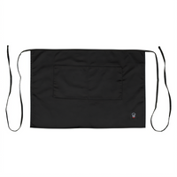 Winco Signature Chef Bistro Half-Length Apron, 28 x 19 Inches, 2 Pockets, Black