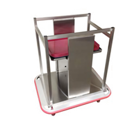 Carter-Hoffmann Open Mobile 2-Stack Tray Dispenser for 15 x 20 Trays