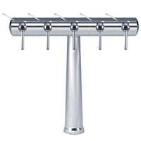 Havana Countertop Air-Cooled Wine Font with 5 Side Pull Faucets