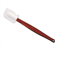 Rubbermaid Commercial Products Clean-Rest Color-Coded High-Heat Scraper Spatula, 9.5 Inch, Red