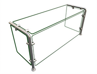 Hatco Flav-R-Shield Full-Service Single-Sided Pass-Over Sneeze Guard, 36-Inch Wide x 12-Inch Deep