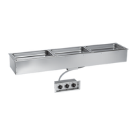 Alto-Shaam Halo Heat Insulated Drop-In Electric Hot Food Well, 3 Full-Size Pan Capacity