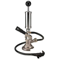 A-System Import Party Pump with Integrated Pressure Relief Valve and Chrome-Plated Pump