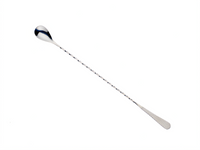 Barfly Diamond Lattice Japanese Style Bar Spoon, 13-3/16 Inch, 18/8 Stainless Steel