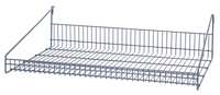 Quantum 30 Inch Wall-Mounted Grid Shelf with Retaining Front Edge
