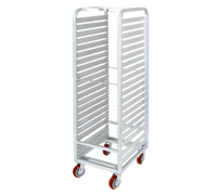 Lifetime Tough Extra Heavy-Duty Aluminum Channel Slide End-Load Bun Pan Rack with Casters