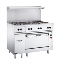 Vulcan EV48S-4HT240 48-Inch Electric Restaurant Range with 4 Hot Tops and Standard Oversized Oven