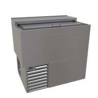 Glastender ST36-S 36-Inch Stainless Steel Flat Top Deep Well Slide Top Bottle Cooler