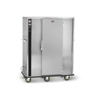 FWE P-144-XL P-Series Mobile Heated Banquet Cart, 120-144 Covered Plates, Stainless Steel